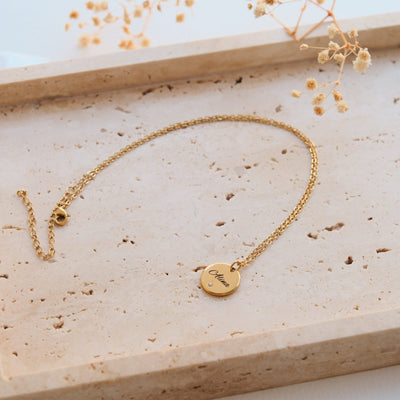 Mini Zirkonia Plättchen Halskette - OTANTO