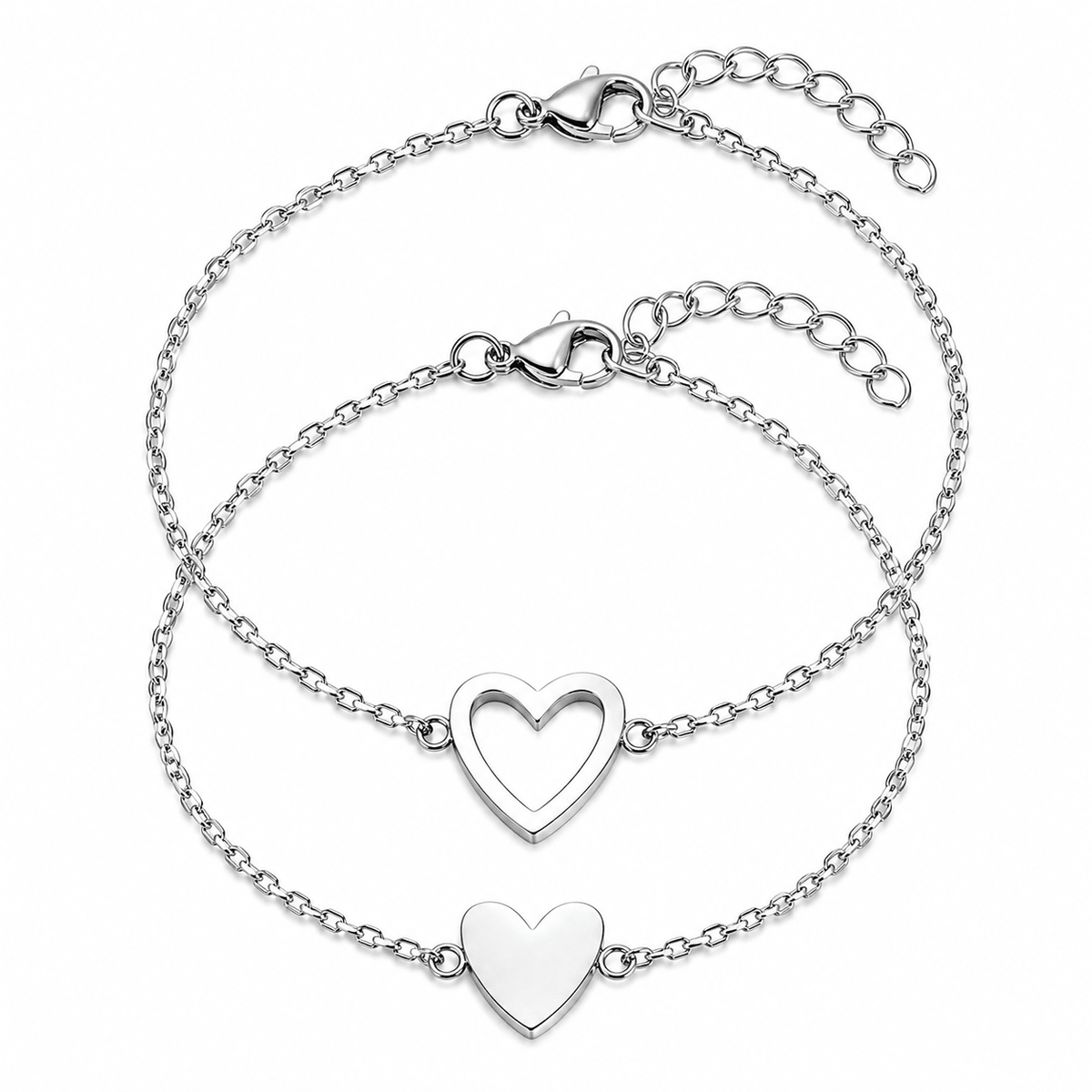 Mutter - Kind Armband Set mit Herz - OTANTO