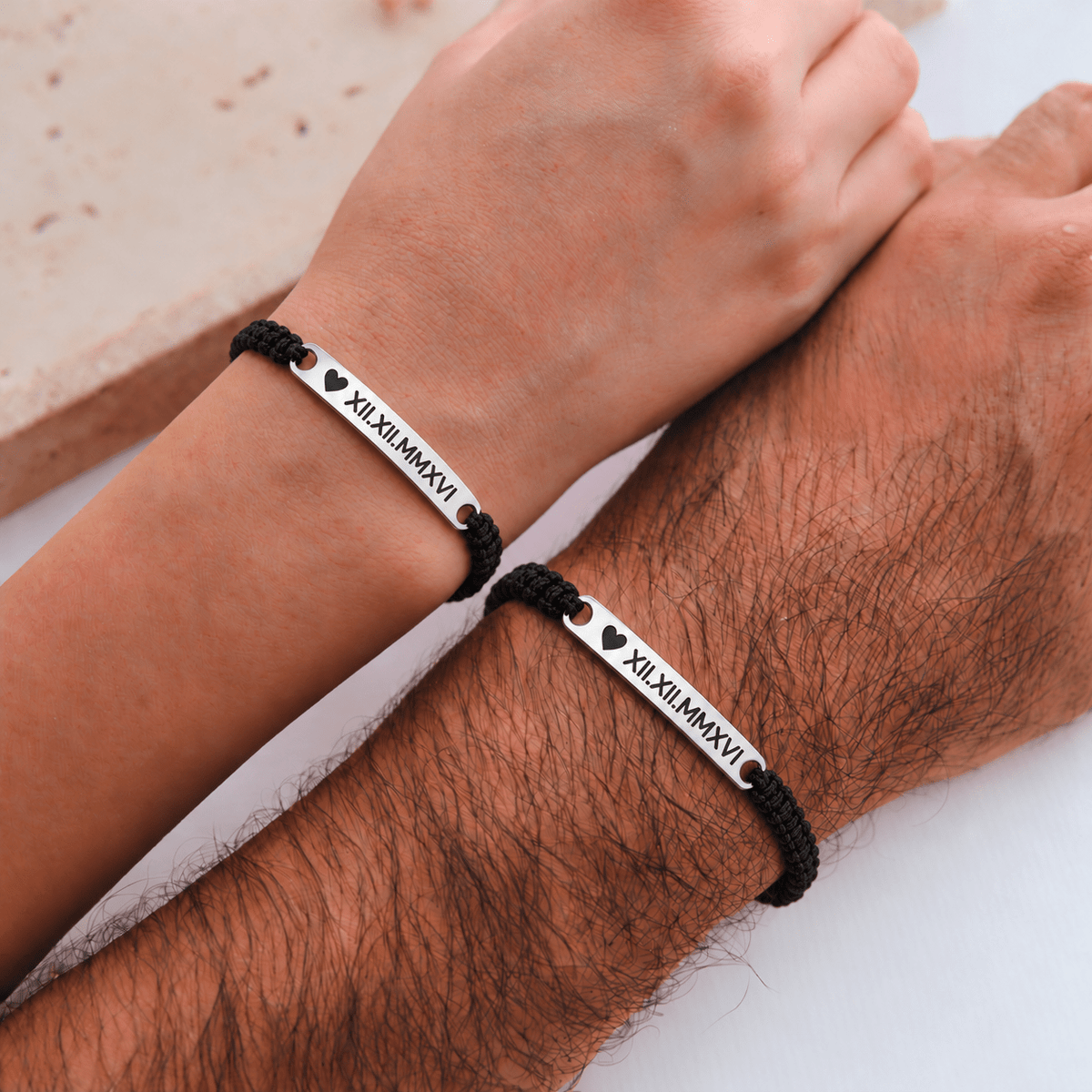 Partnerarmband mit Textilband - OTANTO