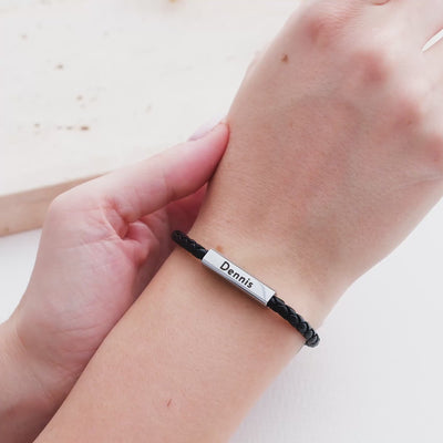 Magnetic Couple bracelet with engraving