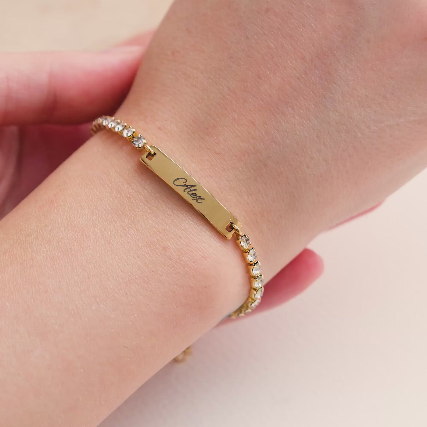 Tennis Armband mit Gravur