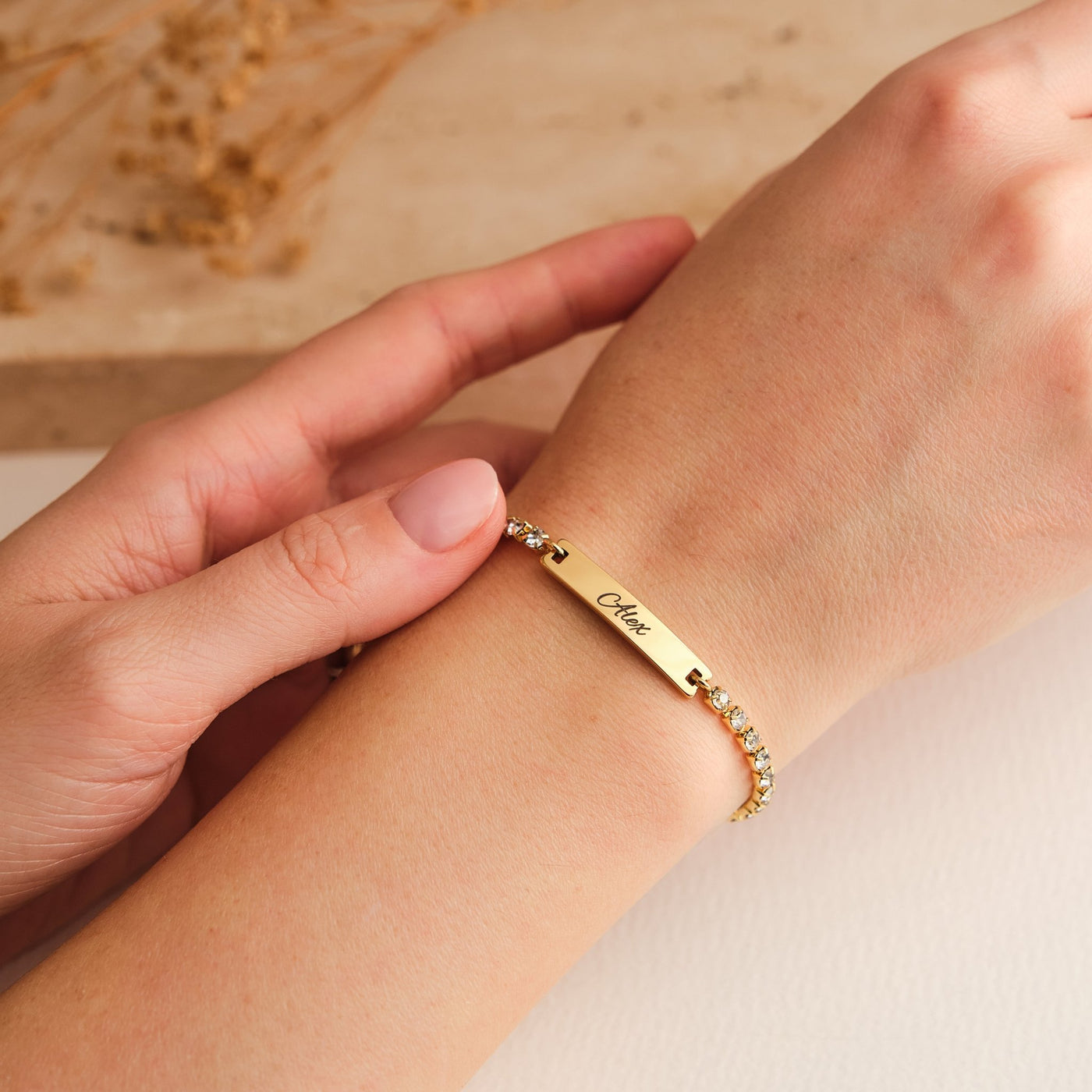 Tennis Armband mit Gravur - OTANTO